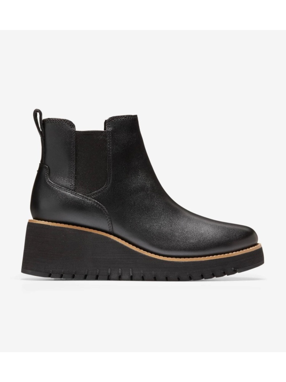 Cole Haan ZERØGRAND City Wedge Waterproof Leather Boots